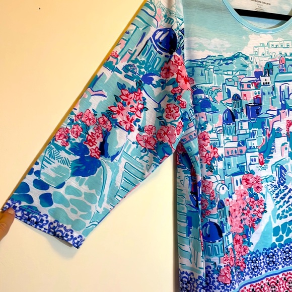 Allison Daley Women’s Shirt, Size: L, Petite, Color’s: different blues, pinks - Picture 5 of 12